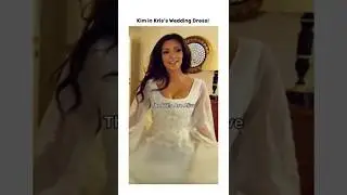 Kim Wears Kris&rsquo;s Wedding Dress 😍 #kimkardashian #viralvideo #shorts