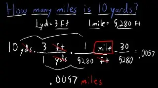 Unit Conversion | Physical Science | How many miles is 10 yards?