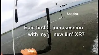 Epic first Jumpsession with my new 8m²  XR7