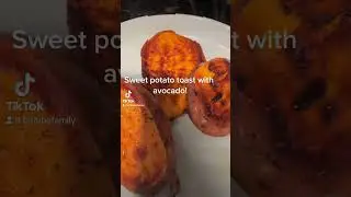 Sweet potato toast with avocado! ￼#cleancooking