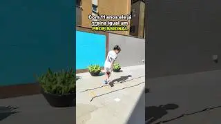 🔴 11 ANOS E ELE TREINA IGUAL PROFISSIONAL 😱⚽🤯 #futebol #cr7 #neymar #messi #treino