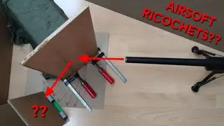AIRSOFT EXPERIMENT: How Powerful is an Airsoft Ricochet??