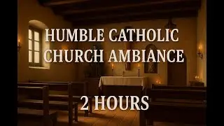 Old Church Daytime Ambience | Peaceful Wind, Dust Particles & Candlelight | 8K Relaxation Background