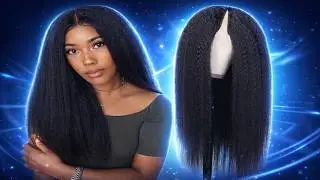 Aliexpress Kinky Straight U V Part Wig Human Hair No Leave Out U Part Brazilian Yaki Straight Machi
