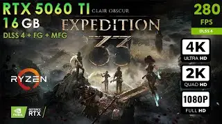 Clair Obscur Expedition 33 | Max Settings | DLSS4 + FG + MFG | RTX 5060 TI 16GB | 4K, 1440p, 1080p