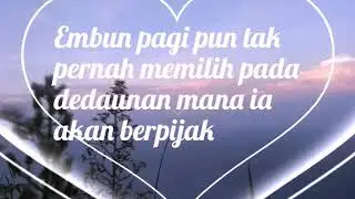 Belajar dari embun pagi