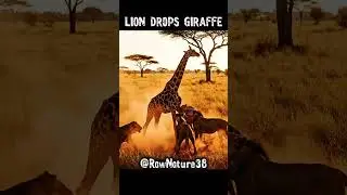 Five Lions vs One Giraffe | Brutal Savannah Battle