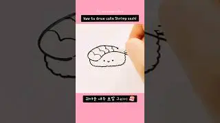 How to draw Sushi 🍣😋 #art #drawing