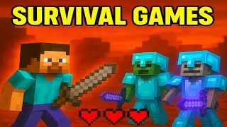 Can I Survive With Just STONE Tools in Survival Games | Minecraft Challenge 