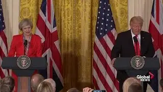 President Donald Trump and British PM Theresa May full joint news conference