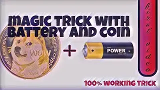 magic trick with battery & coin | first video on YouTube| Rudy reactions