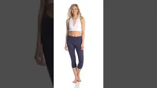 Betsey Johnson Performance Lace Up Front Extended Yoga Sports Bra | SwimOutlet.com