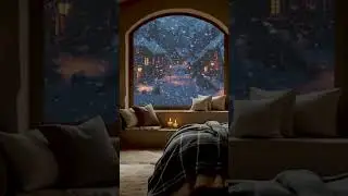 Winter Bedtime Snowstorm Ambiance, Sleep Aid