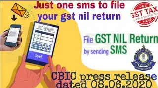GST Return filing by SMS | File GSTR 3B Nil return by SMS