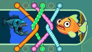 Save the fish android mobile game pull the pin fis || #fishdom @hayatgamerz