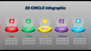 How to Create 3D Circle Infographic using PowerPoint ||