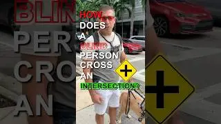 Blind Guy&rsquo;s Secret to Crossing Busy Intersections&hellip;My Ears & My Guide Dog!🦮👂#BlindLife #Shorts 