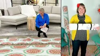 Marigold Reversible Patterned Poly Tube Mat on QVC