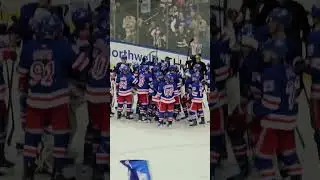 Closeup of Jonathan Quick's 400th NHL Goalie Victory Moment @MSG w/ NY Rangers #shorts  #NHL #hockey