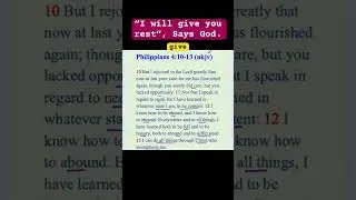 &ldquo;I will give you rest&rdquo;, Says God. #Swahili #english #shorts
