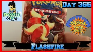 Pokemon Pack Daily Flashfire Booster Opening Day 366 - Featuring KreselleKey