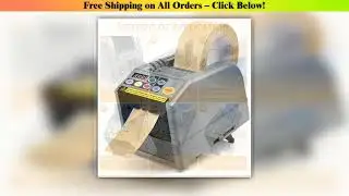 Ribbon Cutting Machine, Automatic Tape Dispenser, 999mm Precision Cut, Ideal for Shipping,