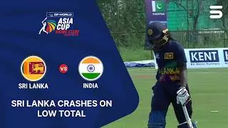 Sri Lanka Crashes On Low Total | SL A W vs IND A W | SF 1 | Women's Asia Cup Rising Stars | ZM1H