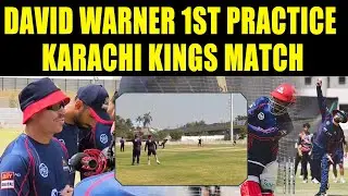 David Warner 1st practice for Karachi Kings | Intra Squad Match Highlights