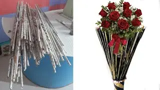 DIY Beautyful Flowerpot from newspaper | adbhut ideas #recycle