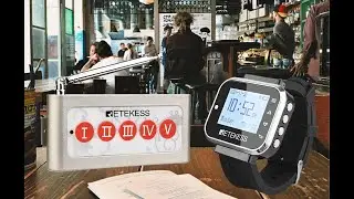 Как использовать функцию пейджера часов Retekess TD110 и добавить вызывающего абонента