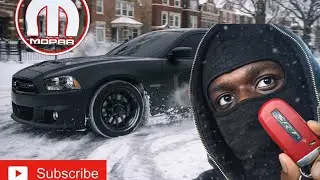 ATTEMPTING SNOW DRIFTING IN MY 2012 SRT SWAP  #mopar #viral #392 #srt   