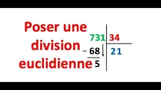 Division euclidienne (avec reste) | Sixi&egrave;me