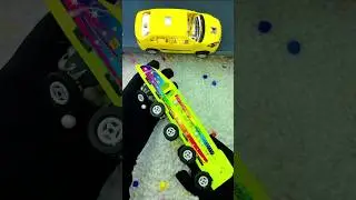 Hidden Metro Train Toy Reveal | Yellow Car Surprise #metrotrains  #shorts