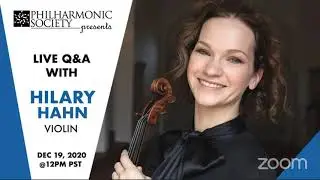 Live Q&A with Hilary Hahn