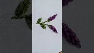 Amazing Lavender flower embroidery ❤️❤️        #embroidery #lavenderflowers #shorts #stitch