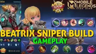 BEATRIX MVP SNIPER RENNER BUILD GAMEPLAY MOBILE LEGENDS BANG BANG