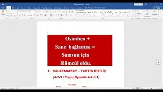 KÜLTÜR Osimhen Rövaşata Finali! | Galatasaray 3 – 2 Samsunspor | Taktik – Stüdyo