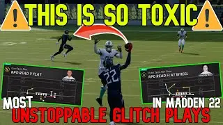 THIS IS TOXIC! The Most UNSTOPPABLE GLITCH PLAYS, RPOs & Tricks Plays in Madden NFL 22! Offense Tips