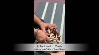 How to insert Gatta/Dowel's in your Tabla.  @ Kala Kendar