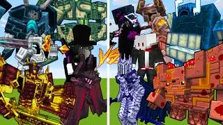 6 Strong Bosses VS 6 Strong Bosses #2 / Minecraft Mob Battle