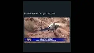 Helicopter Makes Person Spin Around At HighSpeed during Rescue #viral #shorts #helicopter #meme