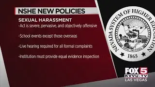 Nevada System of Higher Education new sexual harassment policy