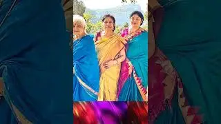 Actress Sowcar Janaki with her daughter, granddaughter actress Vaishnavi, and great granddaughters