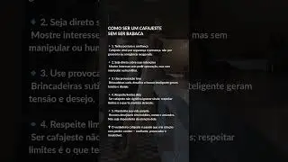 COMO SER UM CAFAJESTE SEM SER BABACA #AtrairMulheres #JogoMasculino #MentalidadeAlpha