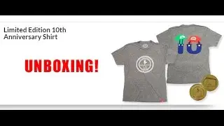 Nintendo World Store Exclusive - 10th Anniversary Nintendo Coin & Shirt Unboxing !