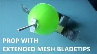 FIRST EVER'23 Thin quasi prop with extended mesh bladetips reduced bladetip losses of the propeller