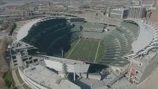 Cincinnati Bengals Football Paycor Stadium Aerial Drone Video 2022