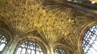 Abbey of Sherborne with fan-vaulted ceiling