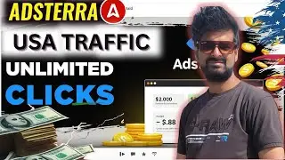 Adsterra USA Traffic Earning Tricks 2025 | How To Earn From Adsterra | Adsterra High CPM Method