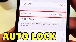 Can't Change Auto Lock iPhone - iPhone Auto Lock Setting Disabled FIX